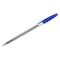 Ручка шариковая СТАММ 111 синяя, 0,7мм, прозрачный
