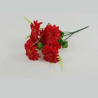 Искусственные цветы букет Георгинов атласных с доб