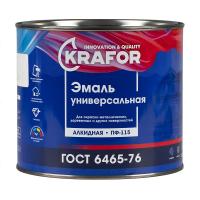 Эмаль белая Krafor ПФ-115 ГОСТ  1,9кг  /6 (Эмаль б