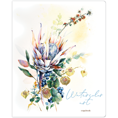 Тетрадь 48л кл ArtSpace Цветы Watercolor flowery