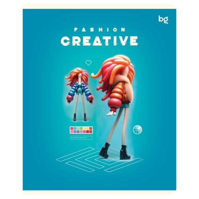 Тетрадь 60л кл BG Fashion creative А5 глянцевая 