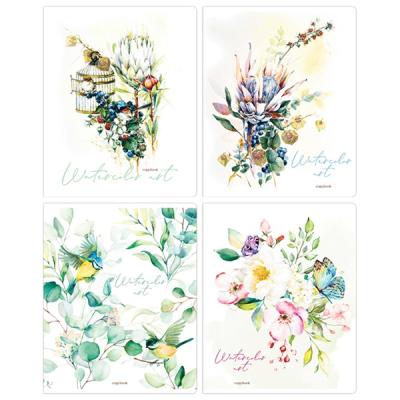 Тетрадь 48л кл ArtSpace Цветы Watercolor flowery