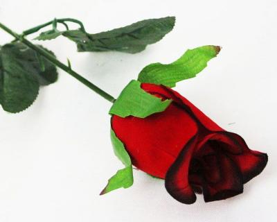 Искусственные цветы одиночные Роза бархатная Ормига Н-53см./20